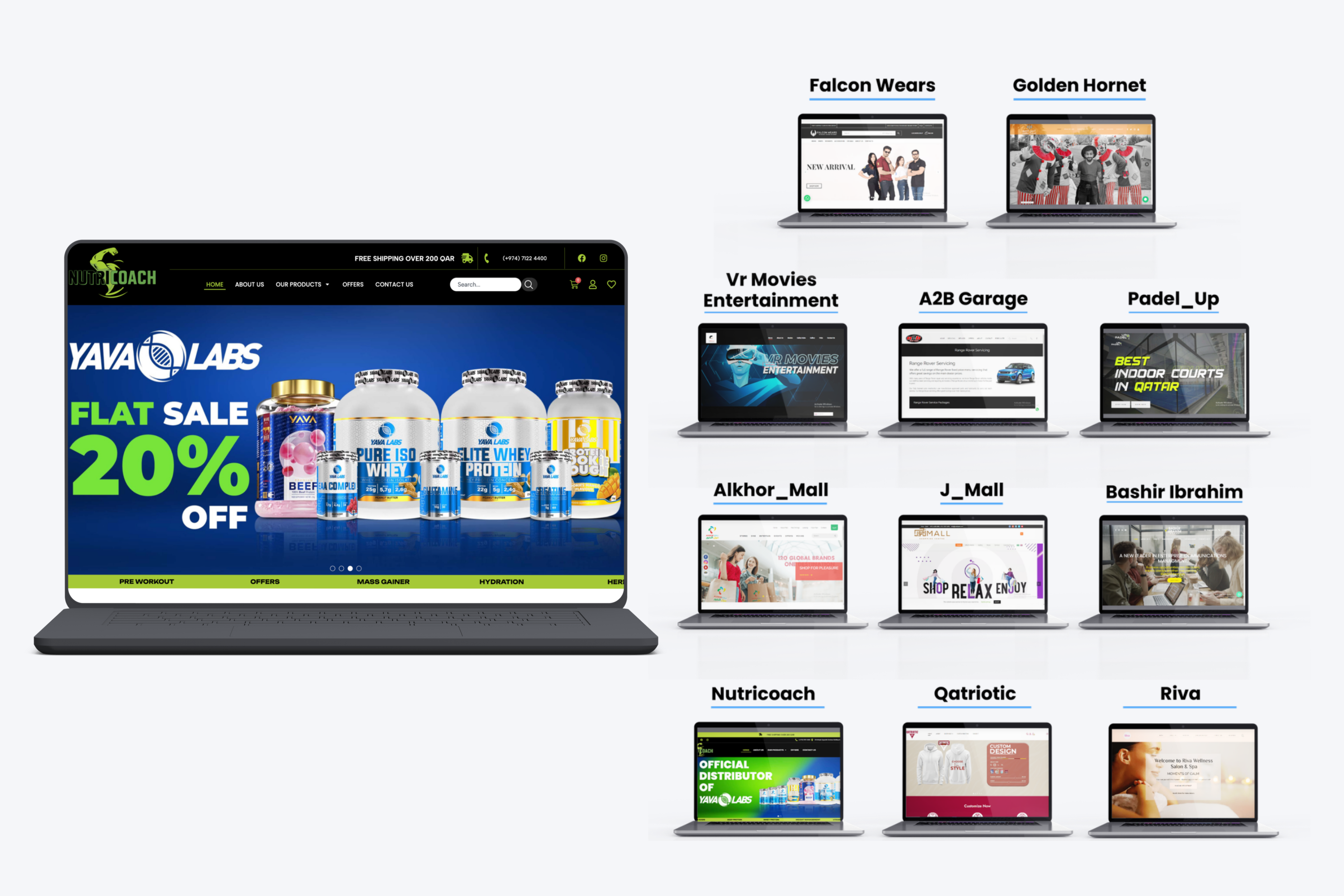 Websites built by Tesseract Digital